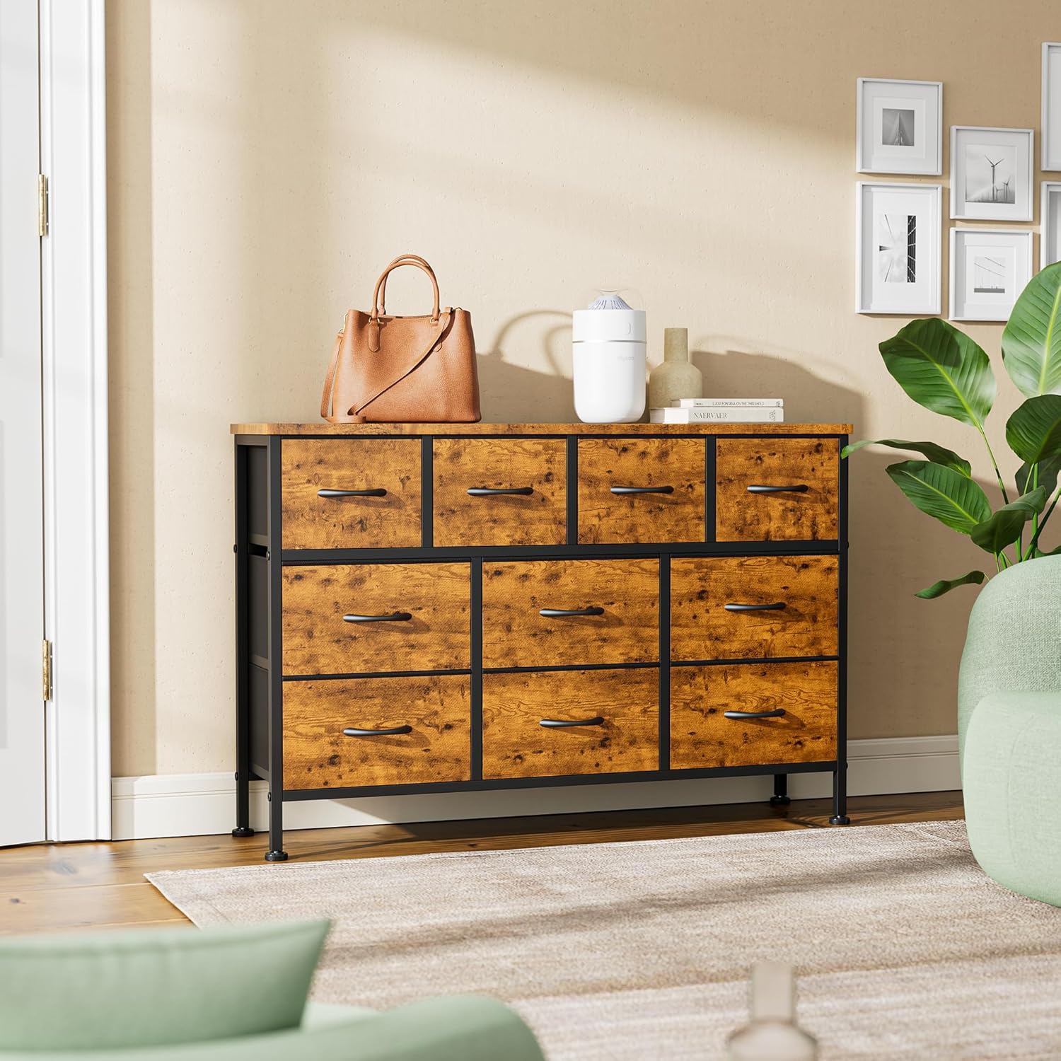 Lulive 10 Drawer Dresser for Bedroom