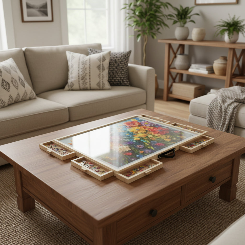 DIKASHI 1500 Pieces Tilting & Rotating Puzzle Board