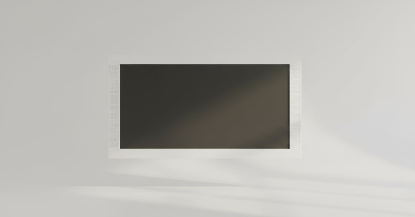 HBCY Creations 20" X 30" Matte White Solid Wood Frame Wall Chalkboard