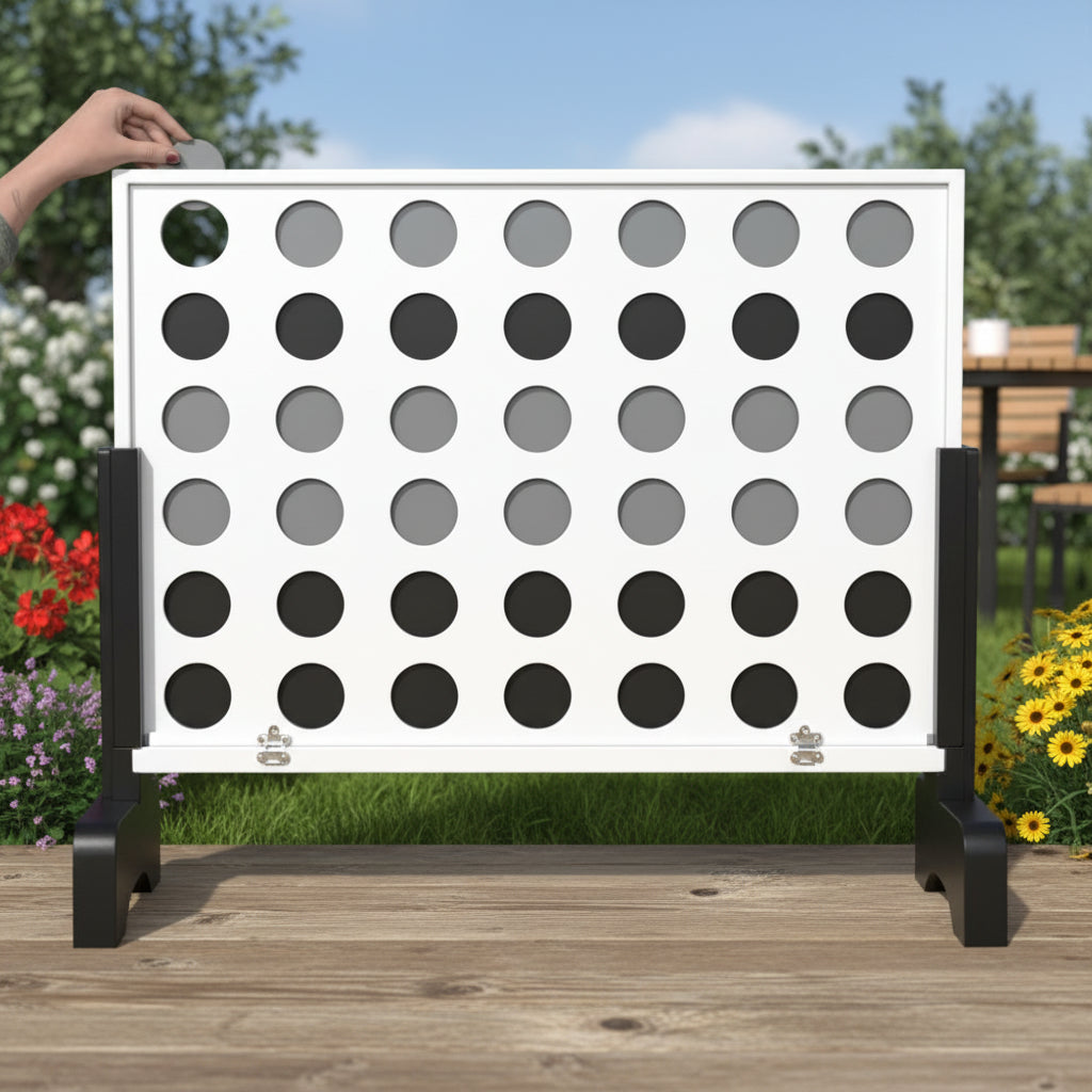 Play Platoon Wooden Giant 4 in a Row Game Outdoor