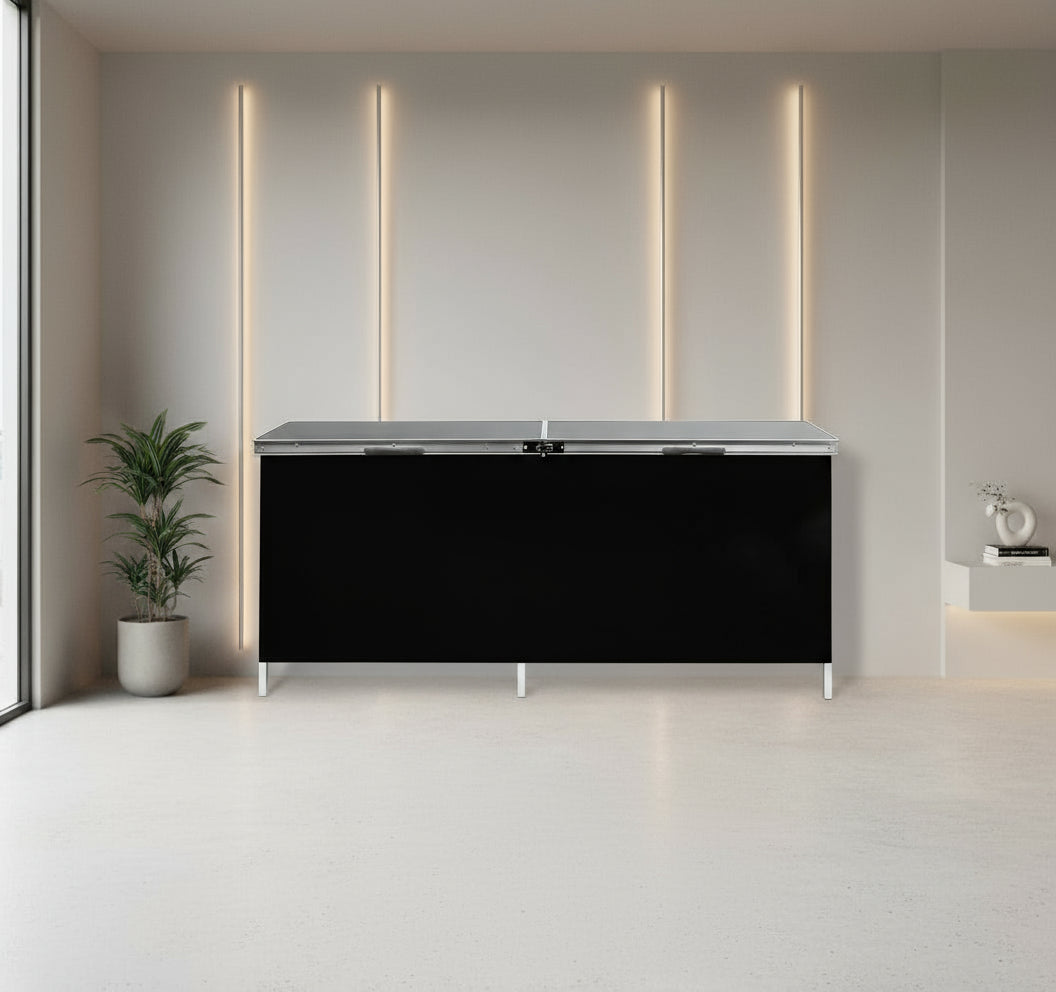 TRADEMARK INNOVATIONS PORTABLE BLACK BAR TABLE
