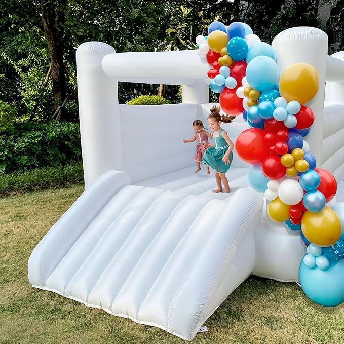 iLink-outer White Bounce House for Kid and Adult Large Indoor Outdoor