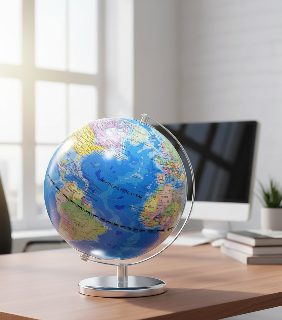 13 Inch Large World Globe