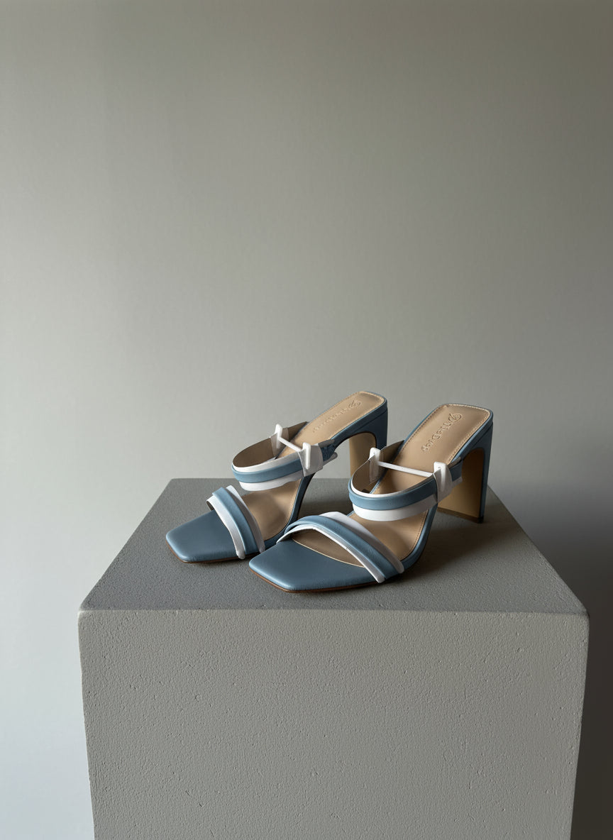 AVERY DUSTY BLUE HEELS