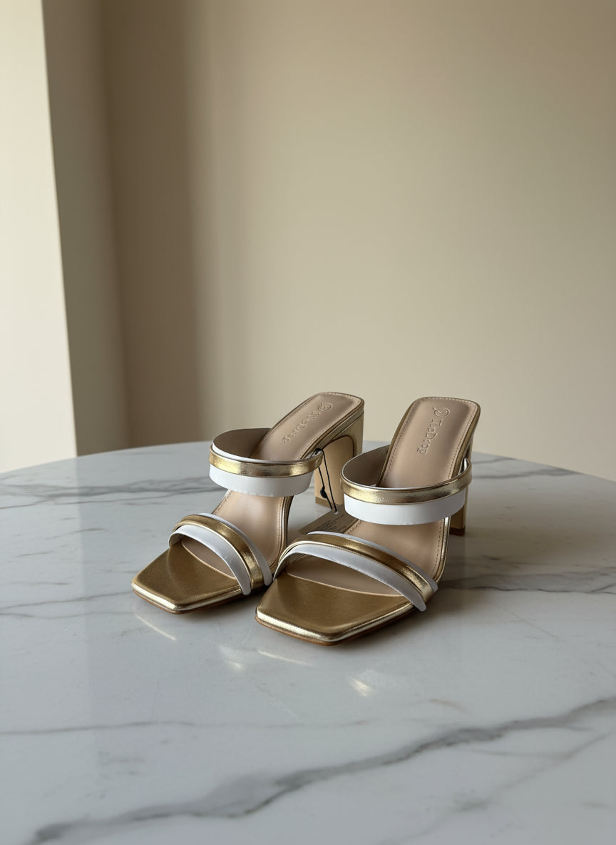 AVERY GOLD HEELS