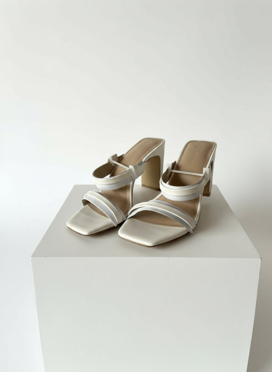 AVERY WHITE HEELS