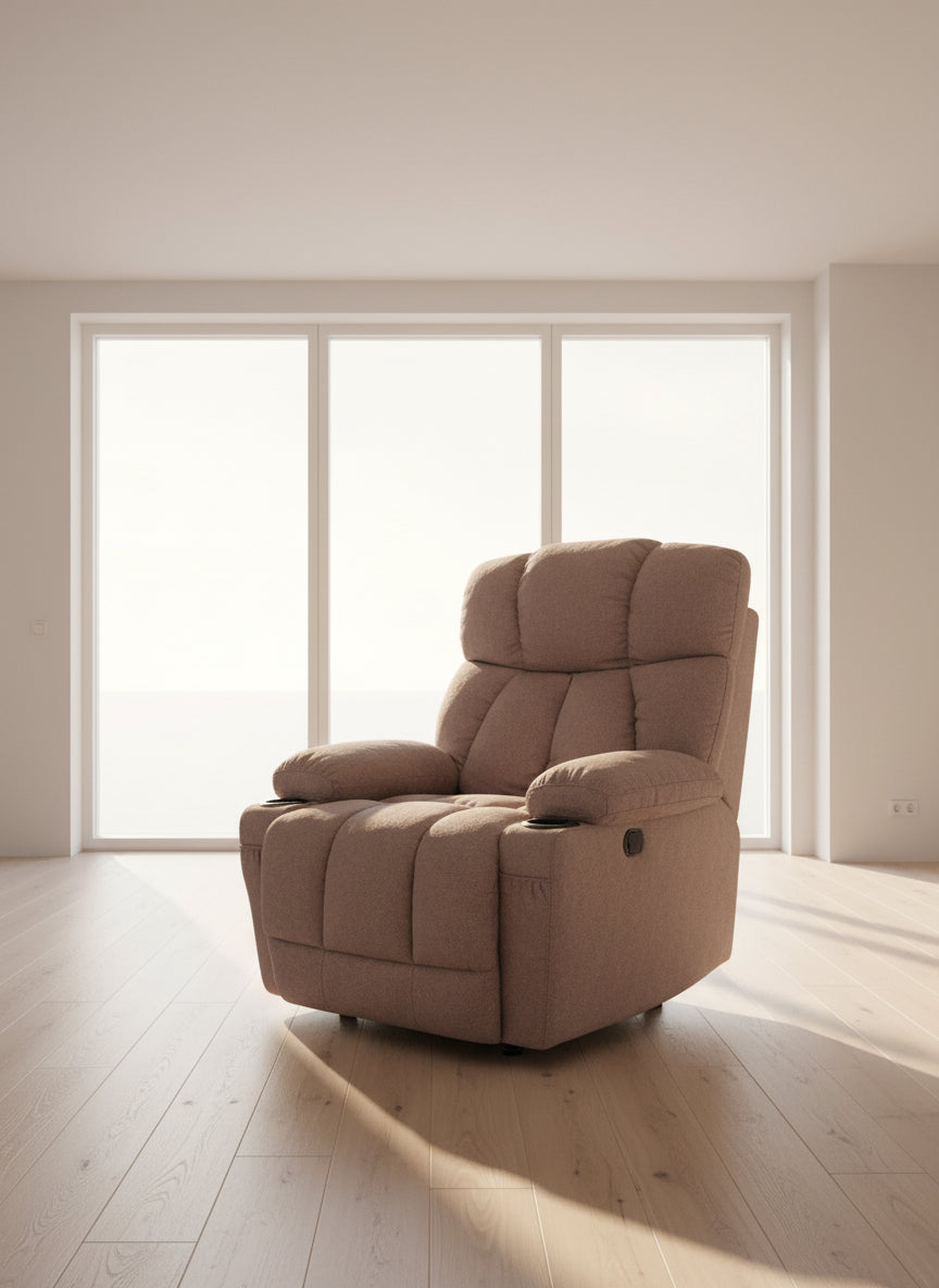 BROWN RECLINER