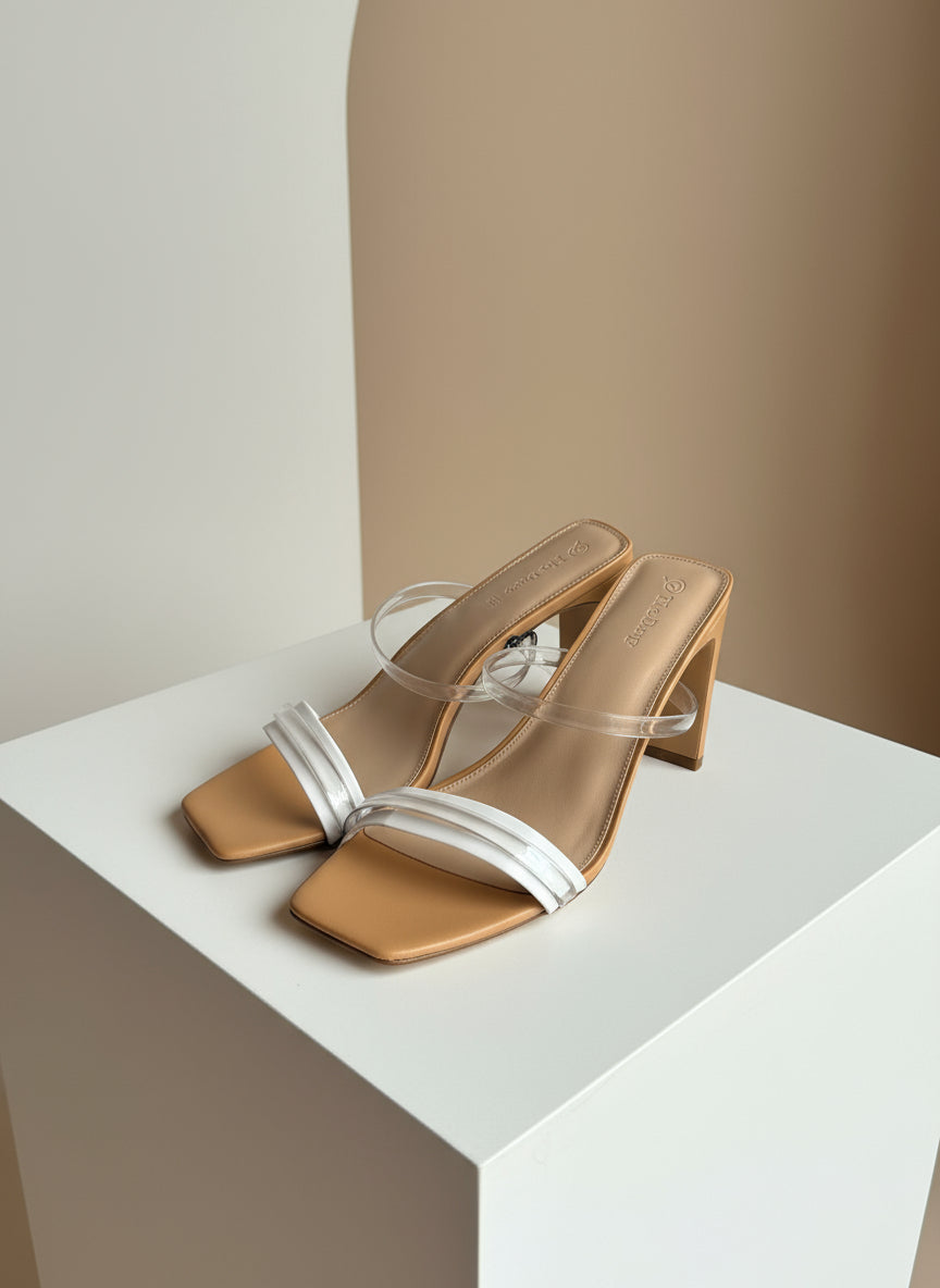 AVERY CLEAR HEELS