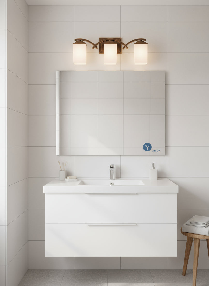 AA WAREHOUSING 3 LIGHT BATHROOM VANITY