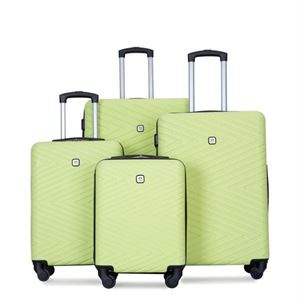Travelhouse 4 Piece Hardshell Luggage Set Hardside Lightweight Suitcase
