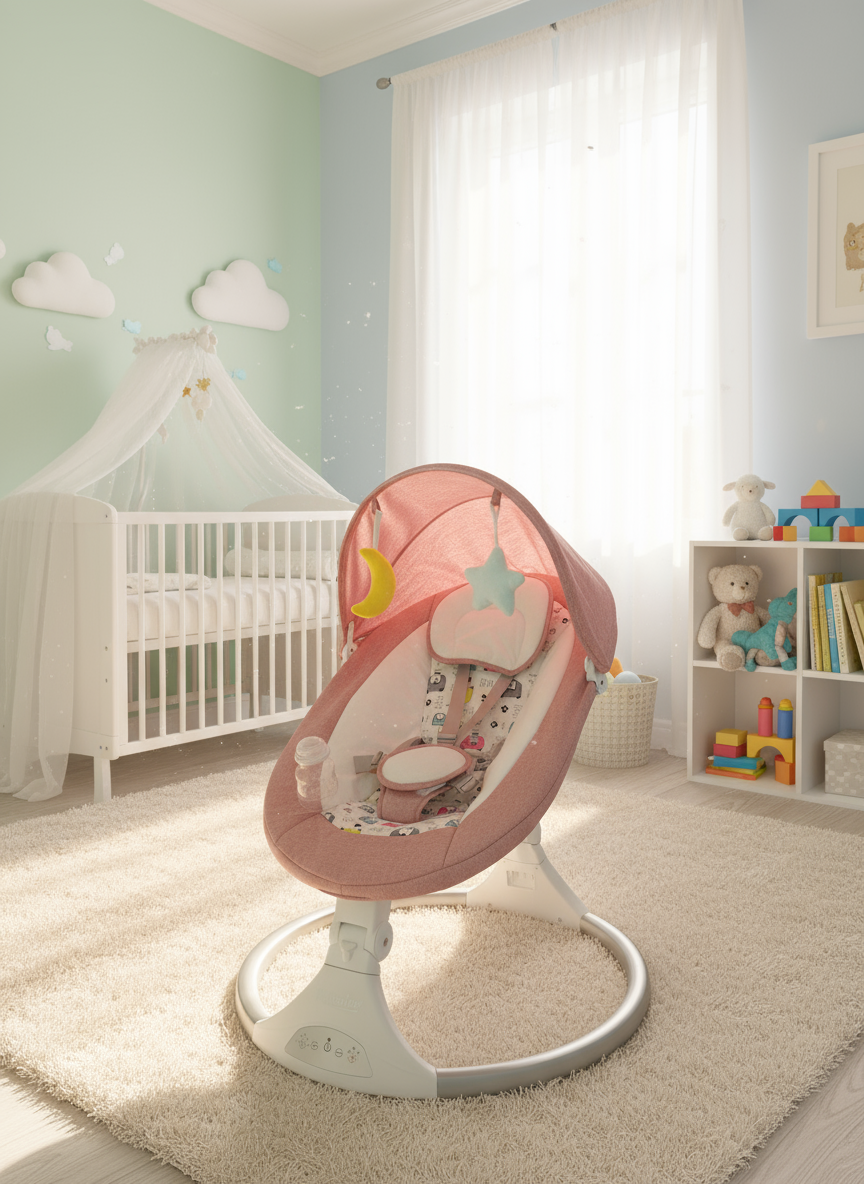 PINK BABY SWING